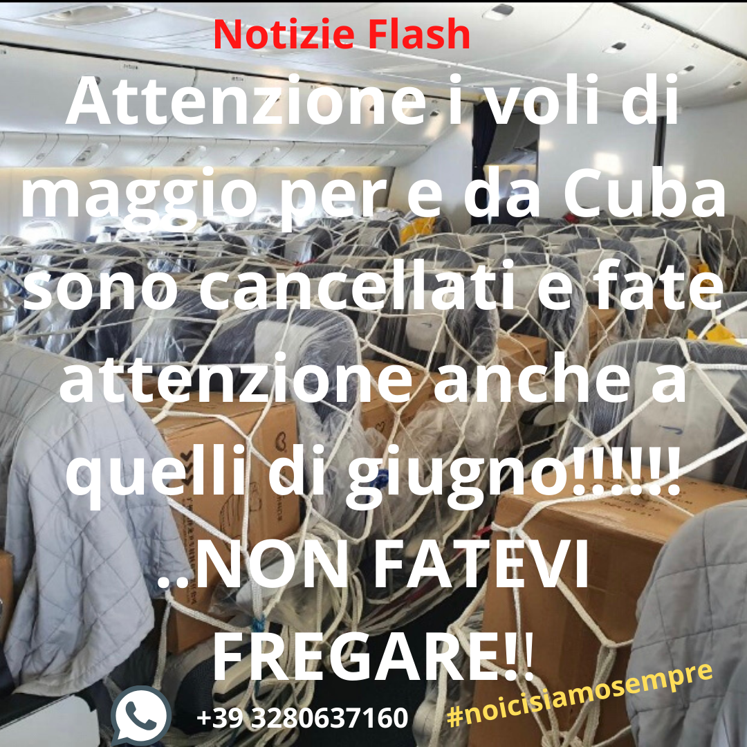 Voli cancellati maggio