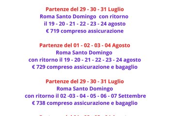 Voli per Santo Domingo Las Americas da Roma