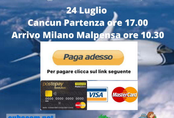 Cancun Milano clicca paga adesso