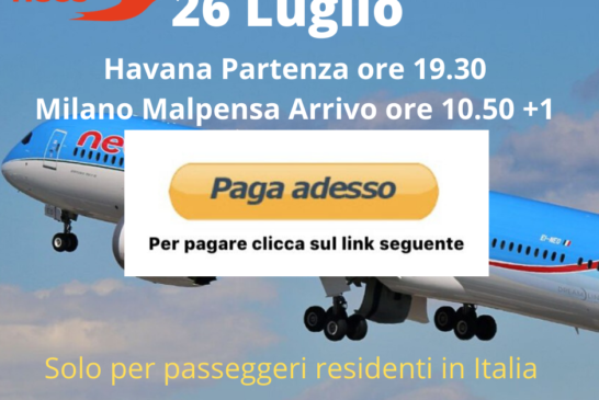 Havana Milano Malpensa clicca paga adesso