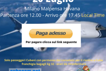 Milano Malpensa Havana clicca paga adesso