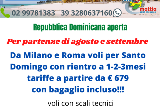 Repubblica Dominicana aperta