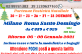 Natale Capodanno a Santo Domingo da Milano e Roma