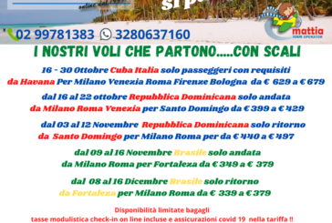 I nostri voli Cuba Repubblica Dominicana e Brasile che partono con scali