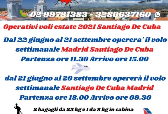 Voli Santiago De Cuba da e per Madrid