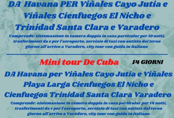 Mini tour De Cuba 10 giorni – 14 giorni