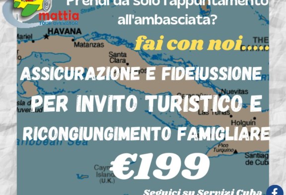 Assicurazione e fideiussione per Invito turistico e ricongiungimento famigliare