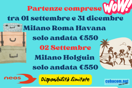 Super offerta 3 bagagli inclusi prenota ora voli Neos!