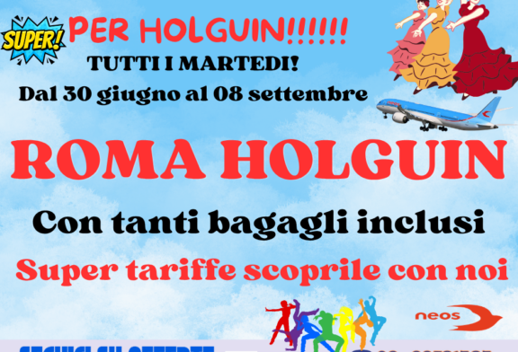 Finalmente volo per Holguin Neos da Roma Fiumicino